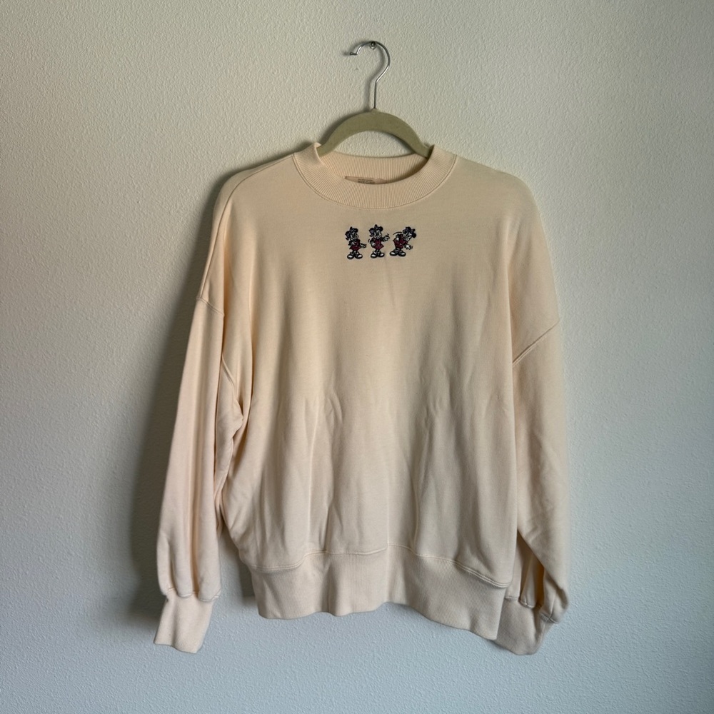 Minnie Mouse Embroidered Sweatshirt Nice Claup Japan